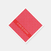 Midden-eeuwse rode roze Geometrische aangepaste br Servet (Hoek)