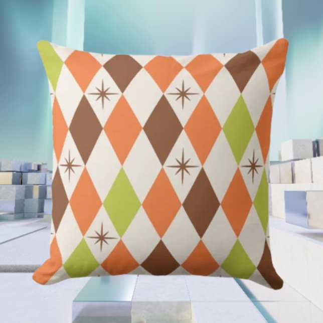 Midden-Eeuwse Sfeer – Geometrisch Chic Kussen (Creator heeft geüpload)