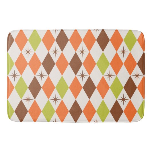 Midden-eeuwse sfeer – Retro geometrische badmat (Voorkant)