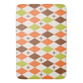 Midden-eeuwse sfeer – Retro geometrische badmat (Voorkant Verticaal)
