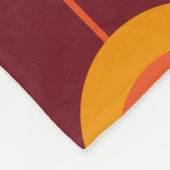 Midden-eeuwse Starbursts Patroon op Retro Cirkels Fleece Deken (Hoek)