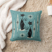 Midden-eeuwse stemming over blauw kussen (Deken)