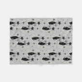 Midden-eeuwse stemming over Bleek grijs Fleece Deken (Voorkant (Horizontaal))