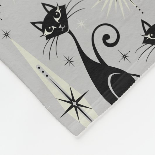 Midden-eeuwse stemming over Bleek grijs Fleece Deken (Hoek)