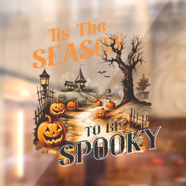 Midden-eeuwse  stijl Halloween Raamsticker