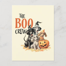 Midden-eeuwse  stijl "The Boo Crew" Briefkaart