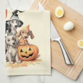 Midden-eeuwse  stijl "The Boo Crew" Theedoek (Quarter Fold)