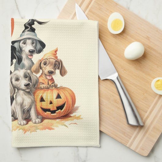 Midden-eeuwse  stijl "The Boo Crew" Theedoek (Quarter Fold)