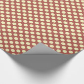 Midden-eeuwse stippen - Aarde-kleuren, bruin Cadeaupapier (Hoek)