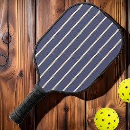 Midden-eeuwse strepen Lavender Breeze Kleur Pickleball Paddle