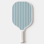 Midden-eeuwse strepen lichte lucht kleur pickleball paddle (Voorkant)
