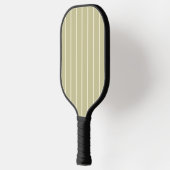 Midden-eeuwse strepen stof sage kleur pickleball paddle (Links)