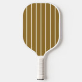 Midden-eeuwse strepen warme woestijnkleur pickleball paddle (Achterkant)