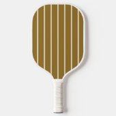 Midden-eeuwse strepen warme woestijnkleur pickleball paddle (Voorkant)
