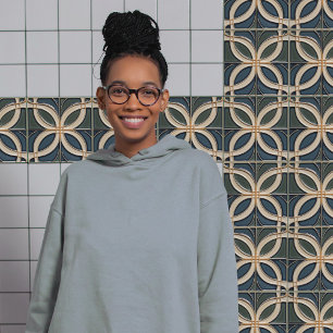 Midden-eeuwse symmetrie Biologische Art Deco Belle Tegeltje