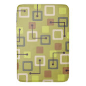 Midden-eeuwse Tegels en vierkantjes Chartreuse Badmat (Voorkant Verticaal)