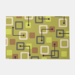 Midden-eeuwse Tegels en vierkantjes Chartreuse Deurmat