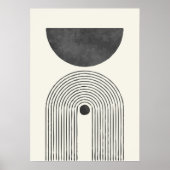 Midden-eeuwse waterverf boogbalans II Poster (Voorkant)