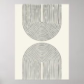 Midden-eeuwse waterverf lijn art II Poster (Voorkant)