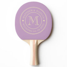 Midden-Eeuwse Zomer Lilac Trouw Monogram