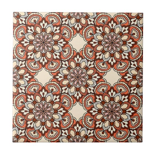 midden - elegante oosterse tegels tegeltje (Voorkant)