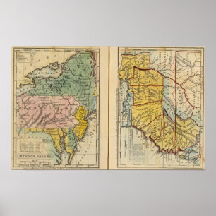 Midden- en Zuidstaten Poster