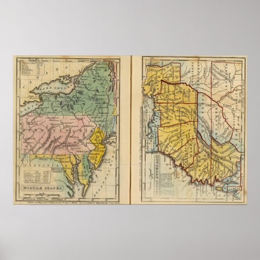 Midden- en Zuidstaten Poster (Voorkant)