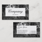 Midden Etiket - Weg in de Bossen Visitekaartje (Voorkant / Achterkant)