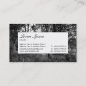 Midden Etiket - Weg in de Bossen Visitekaartje (Achterkant)