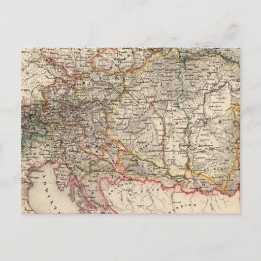 Midden-Europa Briefkaart (Voorkant)