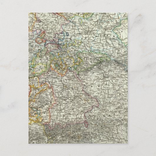 Midden-Europa, Duitsland, Polen Briefkaart (Voorkant)