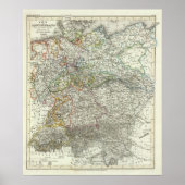 Midden-Europa, Duitsland, Polen Poster (Voorkant)