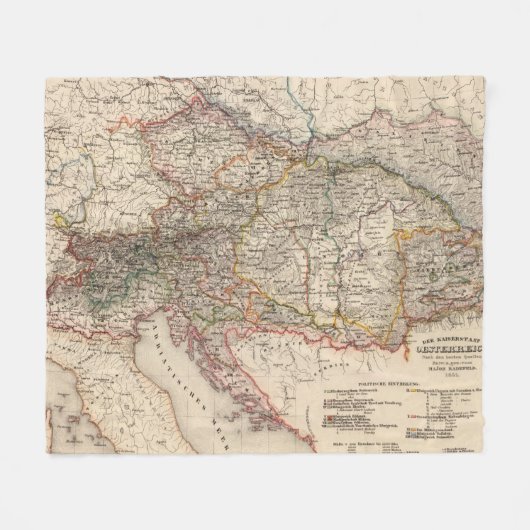 Midden-Europa Fleece Deken (Voorkant (Horizontaal))