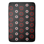 Midden-euw modern rood, zwart en grijs     badmat (Voorkant Verticaal)