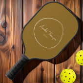 Midden-euw modern warm woestijn | Scriptnaam Pickleball Paddle