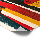 Midden-euwse moderne abstracte geometrische patron poster (Hoek)