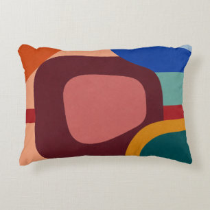 Midden-euwse moderne abstracte geometrische patroo accent kussen