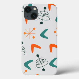 Midden-euwse moderne atoomboemerangs Case-Mate iPhone case