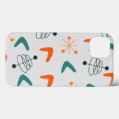 Midden-euwse moderne atoomboemerangs Case-Mate iPhone case (Achterkant (horizontaal))