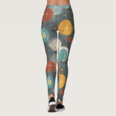 Midden-euwse moderne atoomcirkels leggings (Achterkant)