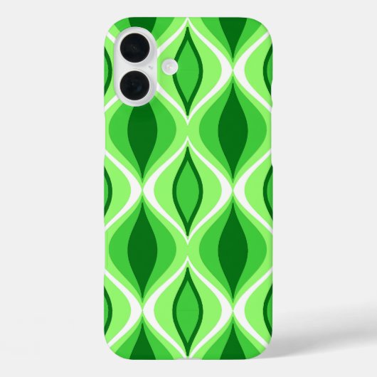 Midden-euwse moderne diamanten, smaragd en limoeng Case-Mate iPhone case (Achterkant)