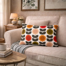 Midden-euwse moderne gekleurde retro groovy bloeme