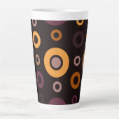 Midden-euwse moderne herfst geometrisch latte mok (Voorkant)