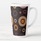 Midden-euwse moderne herfst geometrisch latte mok (Rechts)