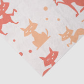 Midden-euwse moderne kattenpatroon tissuepapier (Detail)