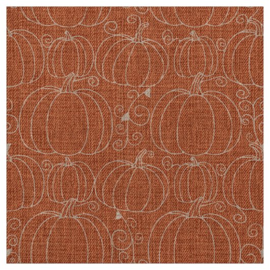 Midden-euwse moderne pompoen oranje stof (Swatch)