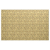 Midden-euwse moderne retro honing mosterd baan stof (Fat Quarter)