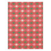 Midden-euwse moderne retro kerst-steruitbarstingen tafelkleed (Voorkant)