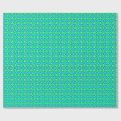 Midden-euwse moderne vis, jade groen cadeaupapier (Vlak)