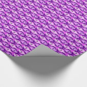 Midden-euwse moderne vis, roze en violet cadeaupapier (Hoek)